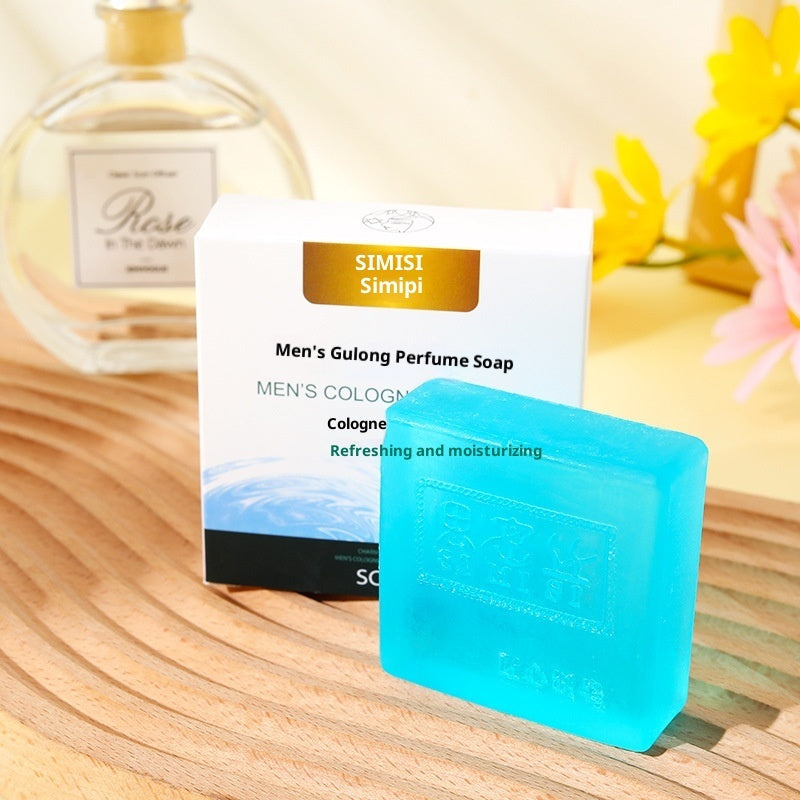 Men's Oil Control Anti-mite Cologne Perfume Bath Soap