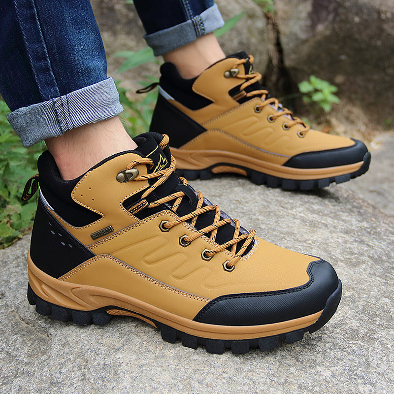 Men's Outdoor Hiking Boots High-top Single-layer Shoes