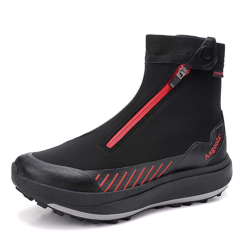 High-end Shock-absorbing Soft-soled Non-slip High-top Hiking Boots For Mountaineering