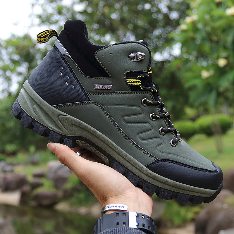 Men's Outdoor Hiking Boots High-top Single-layer Shoes