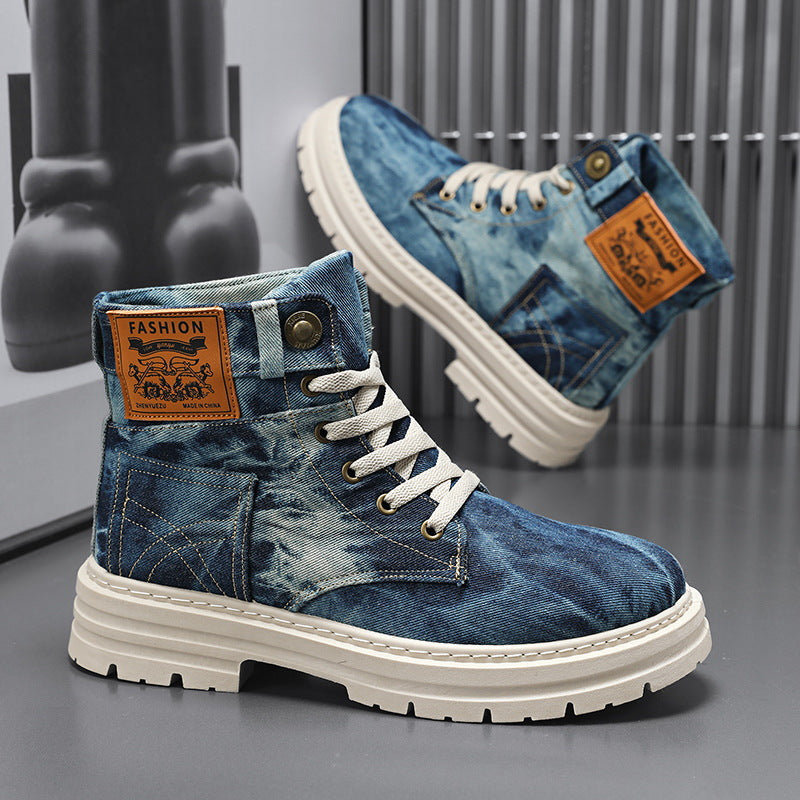 British-style Men's High-top Boots