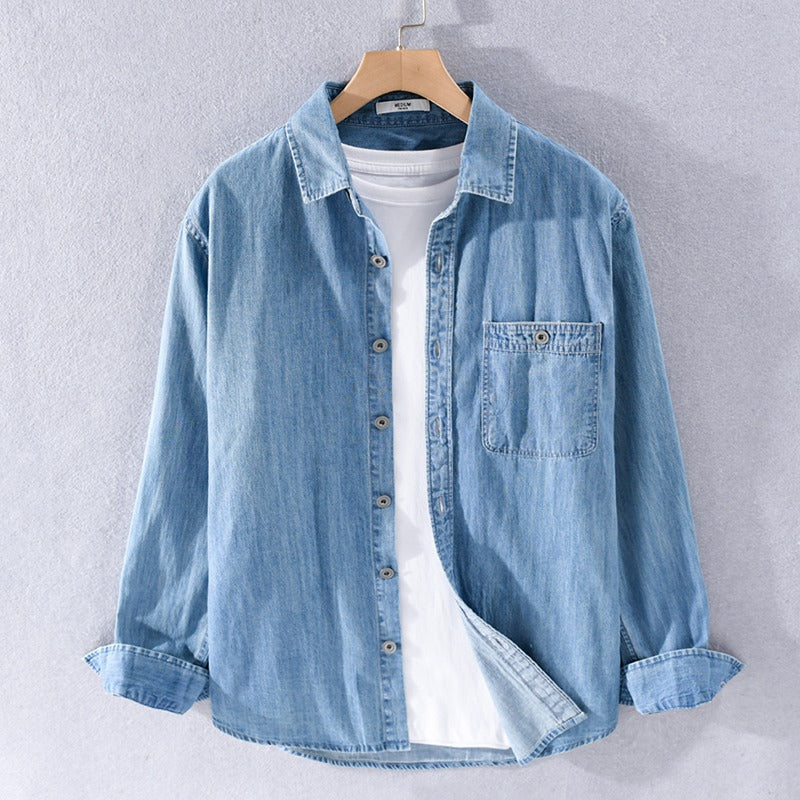 Casual All-Match Denim Shirt Men's Jacket
