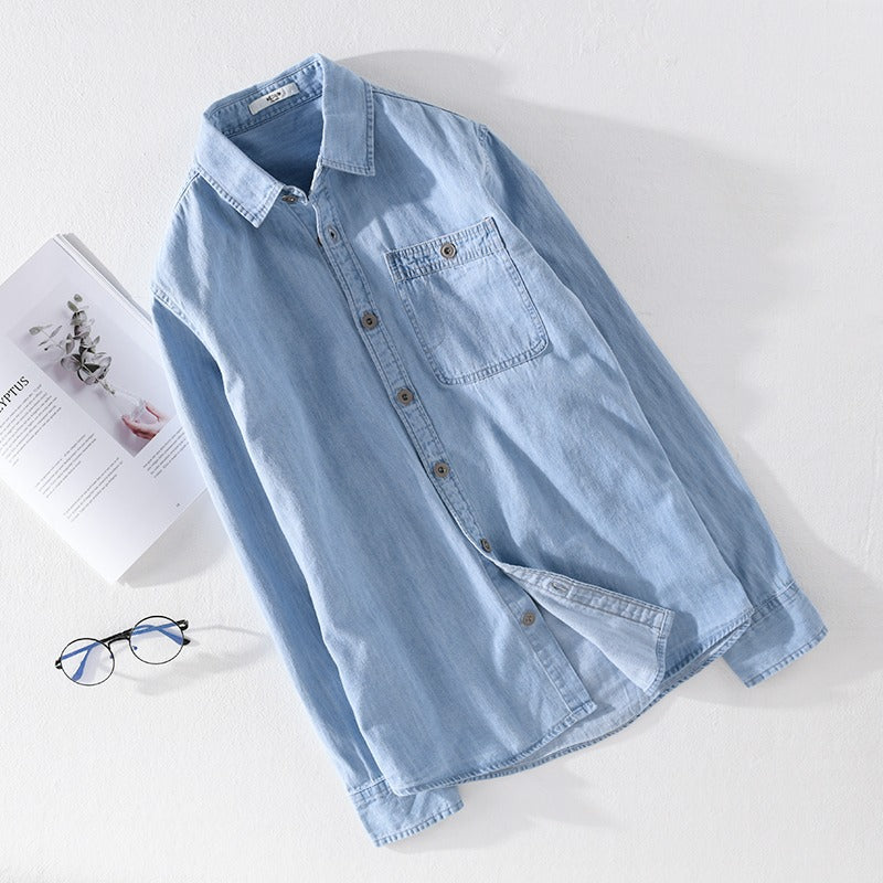 Casual All-Match Denim Shirt Men's Jacket
