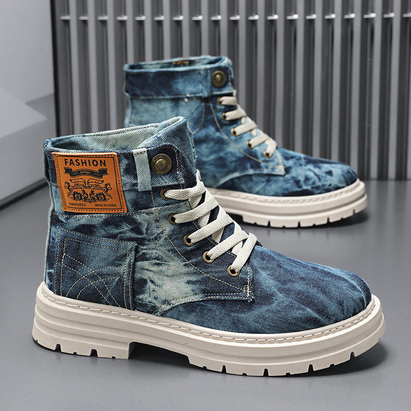British-style Men's High-top Boots