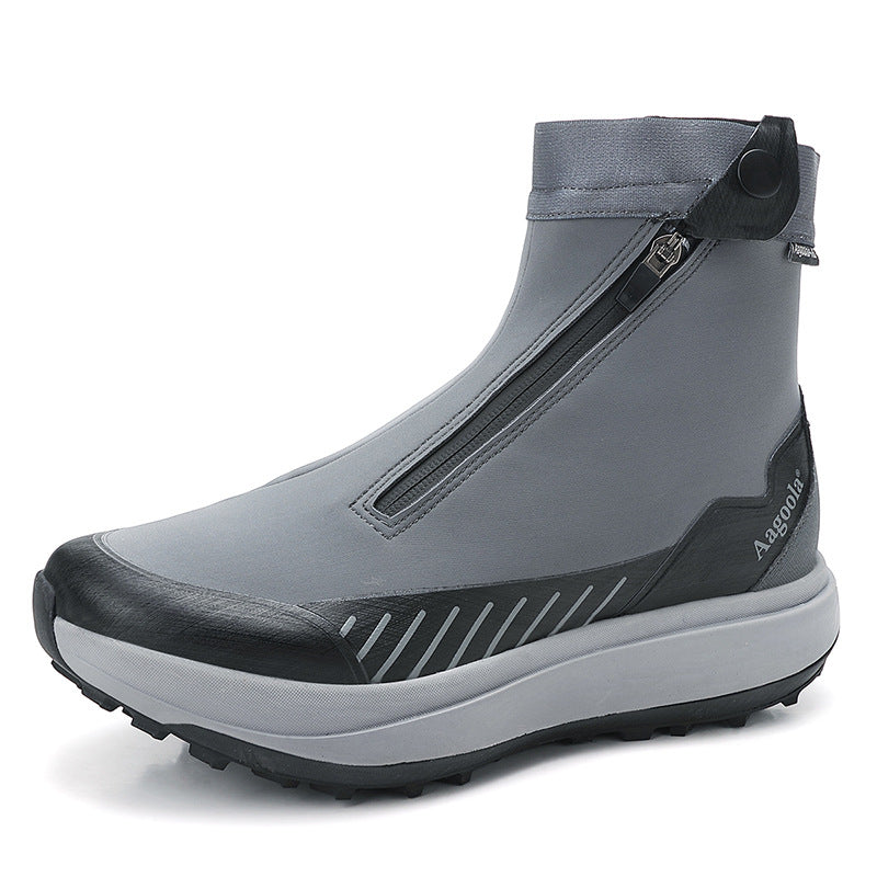 High-end Shock-absorbing Soft-soled Non-slip High-top Hiking Boots For Mountaineering