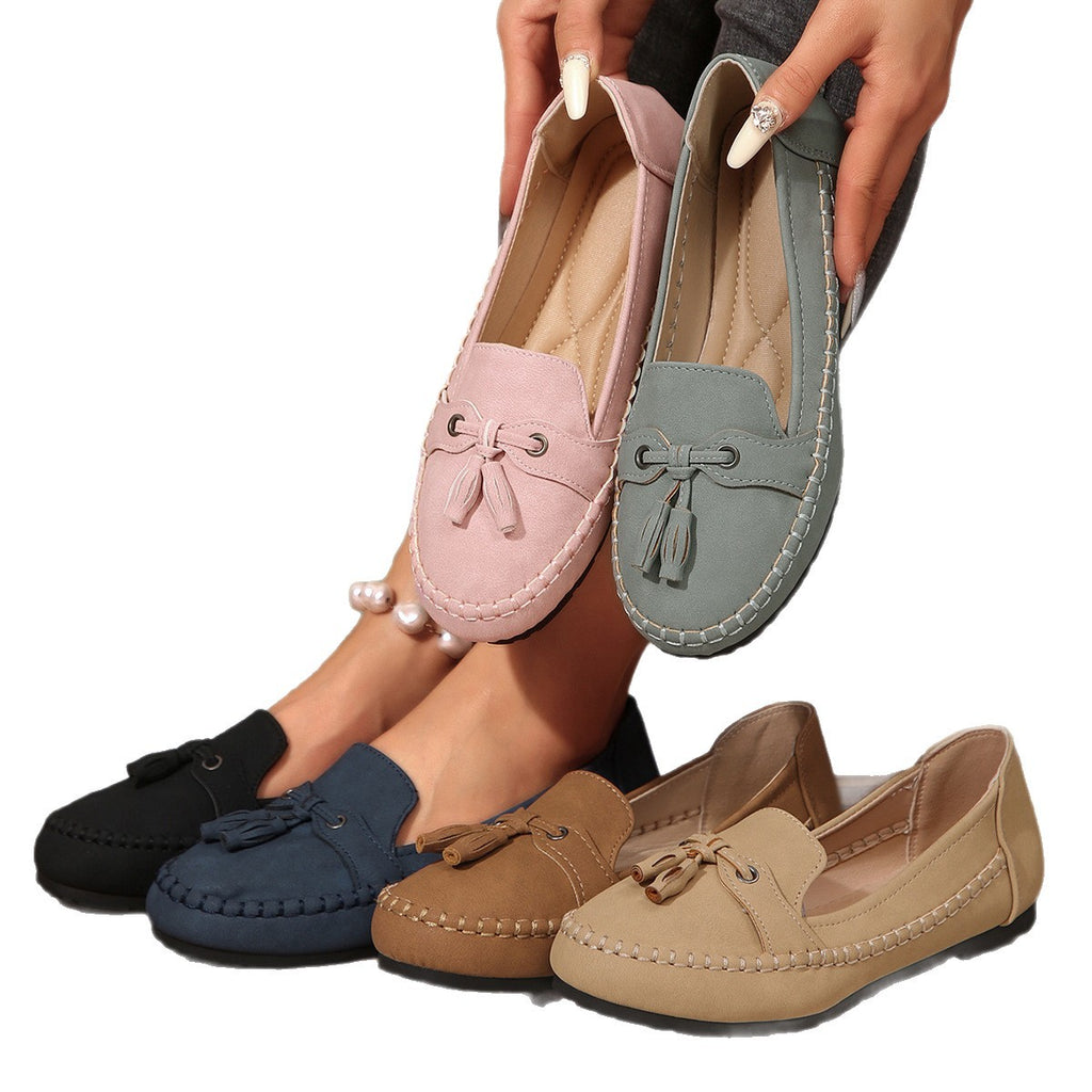 Women's Slip-on Casual Tassel Soft-Soled Shoes