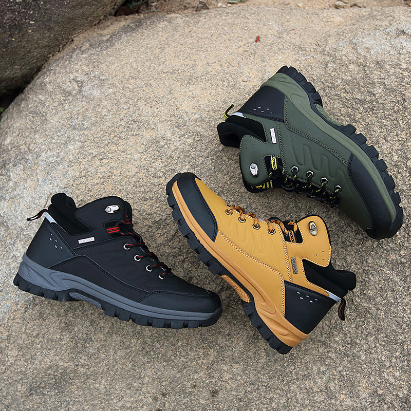 Men's Outdoor Hiking Boots High-top Single-layer Shoes