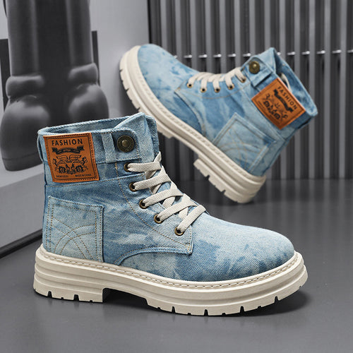 British-style Men's High-top Boots